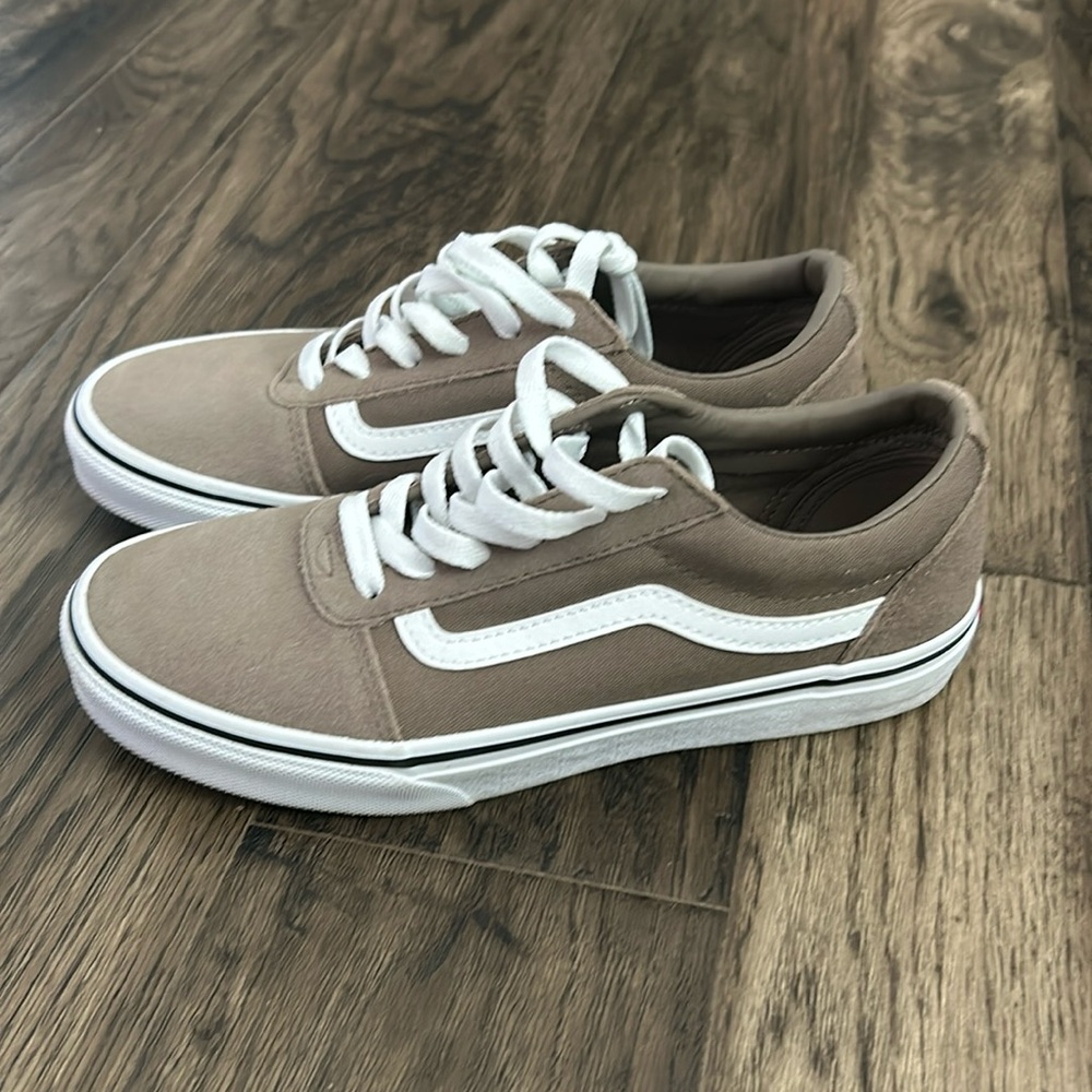 Vans Women's Athletic Shoes in Brown and White
